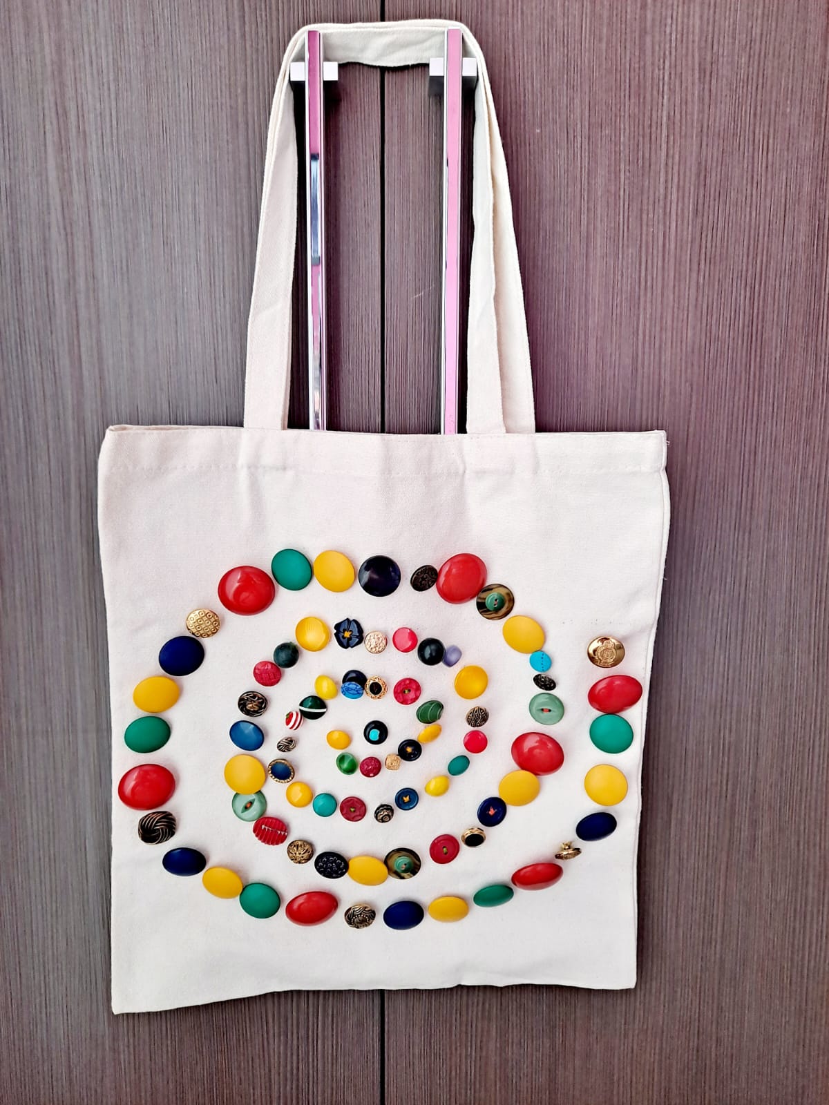 Spiral canvas bag