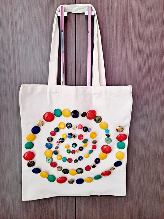 Spiral canvas bag